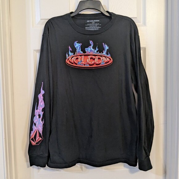 Volcom Black Graphic Long Sleeve Tee | - Picture 1 of 3